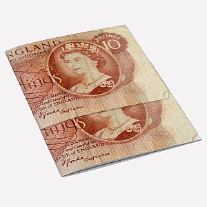 10 Shilling Note A6 Notebook